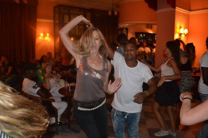 dancing salsa in Havana
